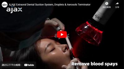 Ajax extracorporel Dental aspiration system, Drops and Aerosol Terminators