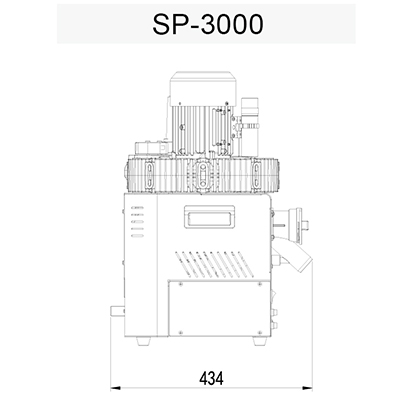 SP3000 Suction Unit: Side View